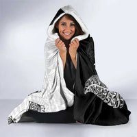 Custom Fiji And New Zealand Rugby Hooded Blanket Aotearoa Silver Fern Mix Fijian Tapa Pattern LT14 - Polynesian Pride