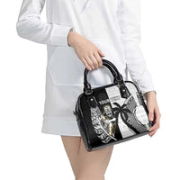 Custom Fiji And New Zealand Rugby Shoulder Handbag Aotearoa Silver Fern Mix Fijian Tapa Pattern LT14 - Polynesian Pride
