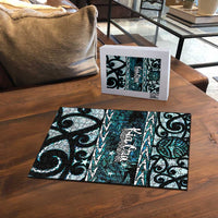 Kia Ora New Zealand Puzzle Aotearoa Proud Maori Paua Shell Silver Fern LT14 - Polynesian Pride