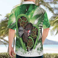 Piwakawaka New Zealand Christmas In July Hawaiian Shirt NZ Aroha Koru Fern Marble Vibes LT14 - Polynesian Pride