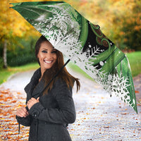 Piwakawaka New Zealand Christmas In July Umbrella NZ Aroha Koru Fern Marble Vibes