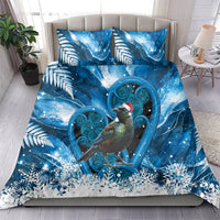 Tui Bird New Zealand Christmas In July Bedding Set NZ Aroha Koru Fern Marble Vibes LT14 - Polynesian Pride
