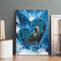 Tui Bird New Zealand Christmas In July Canvas Wall Art NZ Aroha Koru Fern Marble Vibes