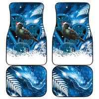 Tui Bird New Zealand Christmas In July Car Mats NZ Aroha Koru Fern Marble Vibes