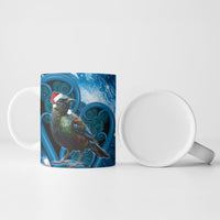 Tui Bird New Zealand Christmas In July Ceramic Mug NZ Aroha Koru Fern Marble Vibes LT14 - Polynesian Pride