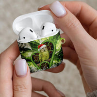 Kakapo New Zealand Christmas In July AirPods Case NZ Aroha Koru Fern Marble Vibes
