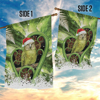 Kakapo New Zealand Christmas In July Garden Flag NZ Aroha Koru Fern Marble Vibes LT14 - Polynesian Pride