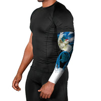 Sulphur-crested Cockatoo New Zealand Christmas In July Arm Sleeves NZ Aroha Koru Fern Marble Vibes LT14 - Polynesian Pride