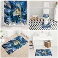 Sulphur-crested Cockatoo New Zealand Christmas In July Bathroom Set NZ Aroha Koru Fern Marble Vibes LT14 - Polynesian Pride