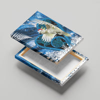 Sulphur-crested Cockatoo New Zealand Christmas In July Canvas Wall Art NZ Aroha Koru Fern Marble Vibes LT14 - Polynesian Pride