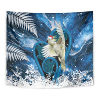 Sulphur-crested Cockatoo New Zealand Christmas In July Tapestry NZ Aroha Koru Fern Marble Vibes LT14 - Polynesian Pride