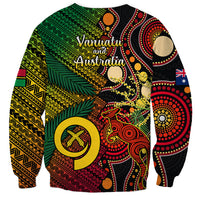 Vanuatu and Australia Sweatshirt Vanuatuan Polynesian Mix Aussie Aboriginal Art LT14 - Polynesian Pride