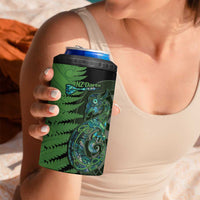 Personalised New Zealand Darts 4 in 1 Can Cooler Tumbler Aotearoa Maori Fern Mix Manaia Tattoo LT14 - Polynesian Pride