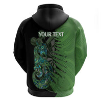Personalised New Zealand Darts Hoodie Aotearoa Maori Fern Mix Manaia Tattoo LT14 - Polynesian Pride