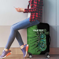 Personalised New Zealand Darts Luggage Cover Aotearoa Maori Fern Mix Manaia Tattoo LT14 - Polynesian Pride