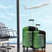 Personalised New Zealand Darts Luggage Cover Aotearoa Maori Fern Mix Manaia Tattoo LT14 - Polynesian Pride