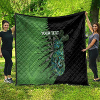 Personalised New Zealand Darts Quilt Aotearoa Maori Fern Mix Manaia Tattoo LT14 - Polynesian Pride