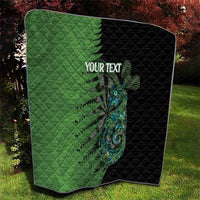 Personalised New Zealand Darts Quilt Aotearoa Maori Fern Mix Manaia Tattoo LT14 - Polynesian Pride