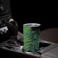 Personalised New Zealand Darts Tumbler Cup Aotearoa Maori Fern Mix Manaia Tattoo LT14 - Polynesian Pride
