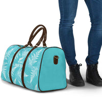 New Zealand Silver Fern Rugby Custom Travel Bag Go Aotearoa Champions Turquoise Version - Polynesian Pride
