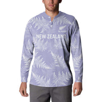 New Zealand Silver Fern Rugby Custom Button Sweatshirt Go Aotearoa Champions Purple Version - Polynesian Pride