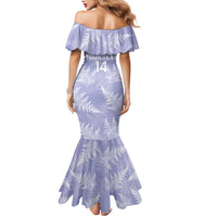 New Zealand Silver Fern Rugby Custom Family Matching Mermaid Dress and Hawaiian Shirt Go Aotearoa Champions Purple Version LT14 - Polynesian Pride