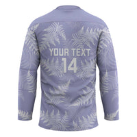 New Zealand Silver Fern Rugby Custom Hockey Jersey Go Aotearoa Champions Purple Version - Polynesian Pride