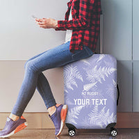 New Zealand Silver Fern Rugby Custom Luggage Cover Go Aotearoa Champions Purple Version - Polynesian Pride