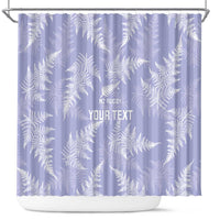 New Zealand Silver Fern Rugby Custom Shower Curtain Go Aotearoa Champions Purple Version - Polynesian Pride