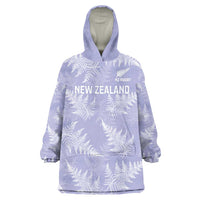 New Zealand Silver Fern Rugby Custom Wearable Blanket Hoodie Go Aotearoa Champions Purple Version LT14 One Size Purple - Polynesian Pride