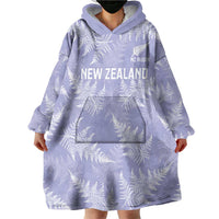 New Zealand Silver Fern Rugby Custom Wearable Blanket Hoodie Go Aotearoa Champions Purple Version LT14 - Polynesian Pride