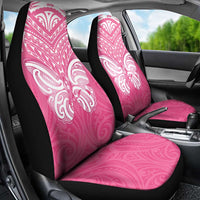 New Zealand Breast Cancer Awareness Car Seat Cover Maori Butterfly Pink Ribbon LT14 - Polynesian Pride