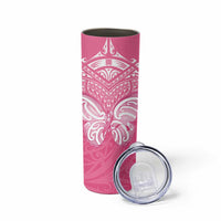 New Zealand Breast Cancer Awareness Skinny Tumbler Maori Butterfly Pink Ribbon LT14 - Polynesian Pride