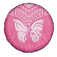 New Zealand Breast Cancer Awareness Spare Tire Cover Maori Butterfly Pink Ribbon LT14 - Polynesian Pride