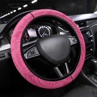 New Zealand Breast Cancer Awareness Steering Wheel Cover Maori Butterfly Pink Ribbon LT14 Universal Fit Pink - Polynesian Pride