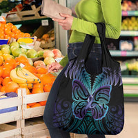 Suicide Prevention New Zealand Grocery Bag Aotearoa Maori Butterfly Mix Silver Fern - Polynesian Pride