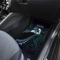 Personalised Polynesia Suicide Prevention Month Car Mats Brave Strong Butterfly Teal Purple Ribbon LT14 - Polynesian Pride