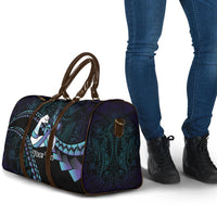 Personalised Polynesia Suicide Prevention Month Travel Bag Brave Strong Butterfly Teal Purple Ribbon LT14 - Polynesian Pride