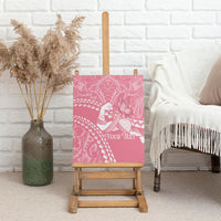Personalised Polynesia Breast Cancer Awareness Canvas Wall Art Brave Strong Butterfly Pink Ribbon LT14 - Polynesian Pride