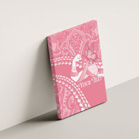 Personalised Polynesia Breast Cancer Awareness Canvas Wall Art Brave Strong Butterfly Pink Ribbon LT14 - Polynesian Pride