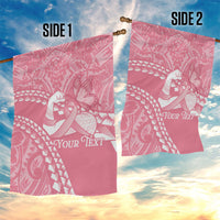 Personalised Polynesia Breast Cancer Awareness Garden Flag Brave Strong Butterfly Pink Ribbon LT14 - Polynesian Pride