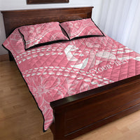 Personalised Polynesia Breast Cancer Awareness Quilt Bed Set Brave Strong Butterfly Pink Ribbon LT14 - Polynesian Pride