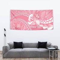 Personalised Polynesia Breast Cancer Awareness Tapestry Brave Strong Butterfly Pink Ribbon LT14 - Polynesian Pride