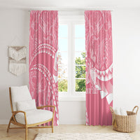 Personalised Polynesia Breast Cancer Awareness Window Curtain Brave Strong Butterfly Pink Ribbon LT14 - Polynesian Pride
