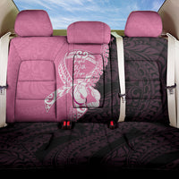 Polynesia Breast Cancer Awareness Back Car Seat Cover Fight With Hope Pink Ribbon Boxing Gloves