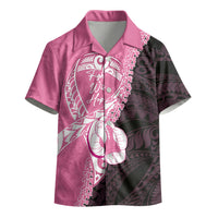 Personalised Polynesia Breast Cancer Awareness Kid Hawaiian Shirt Fight With Hope Pink Ribbon Boxing Gloves