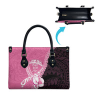 Polynesia Breast Cancer Awareness Leather Bag Fight With Hope Pink Ribbon Boxing Gloves