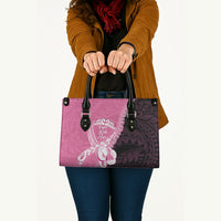 Polynesia Breast Cancer Awareness Leather Bag Fight With Hope Pink Ribbon Boxing Gloves