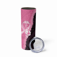 Personalised Polynesia Breast Cancer Awareness Skinny Tumbler Fight With Hope Pink Ribbon Boxing Gloves