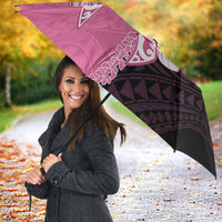 Polynesia Breast Cancer Awareness Umbrella Fight With Hope Pink Ribbon Boxing Gloves